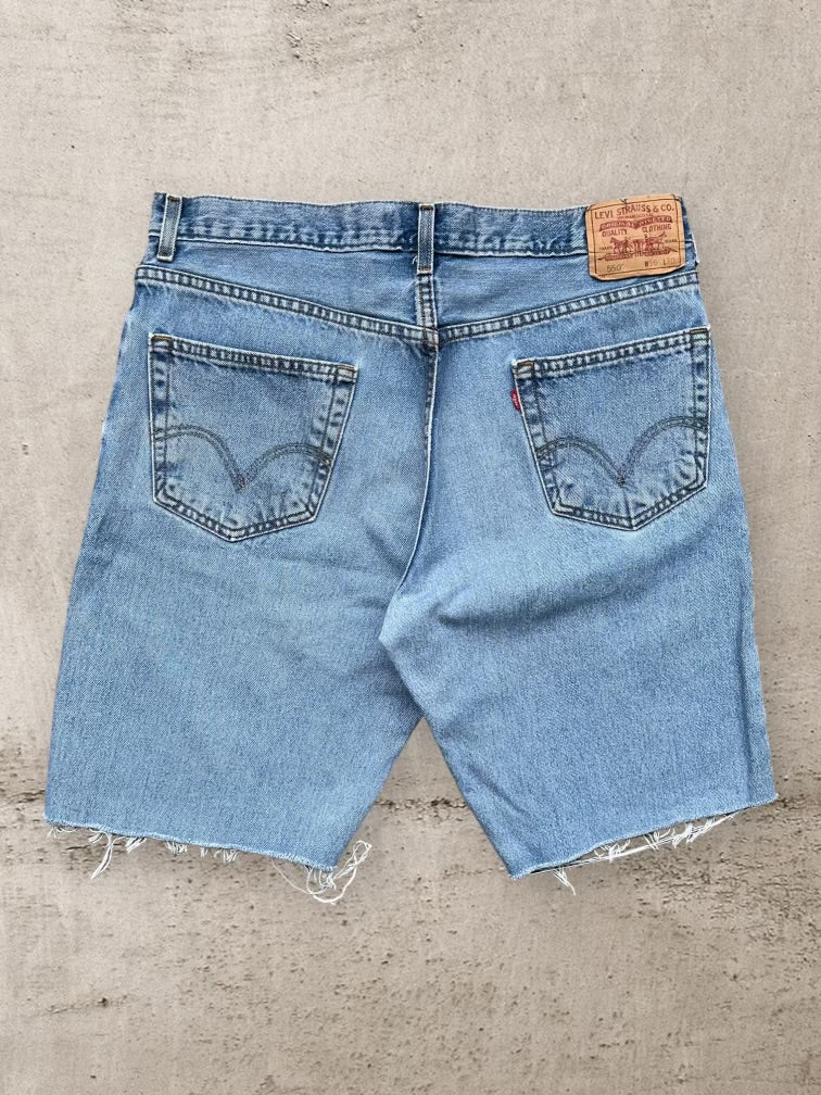 00s Levi’s 550 Denim Cut Off Shorts - 36