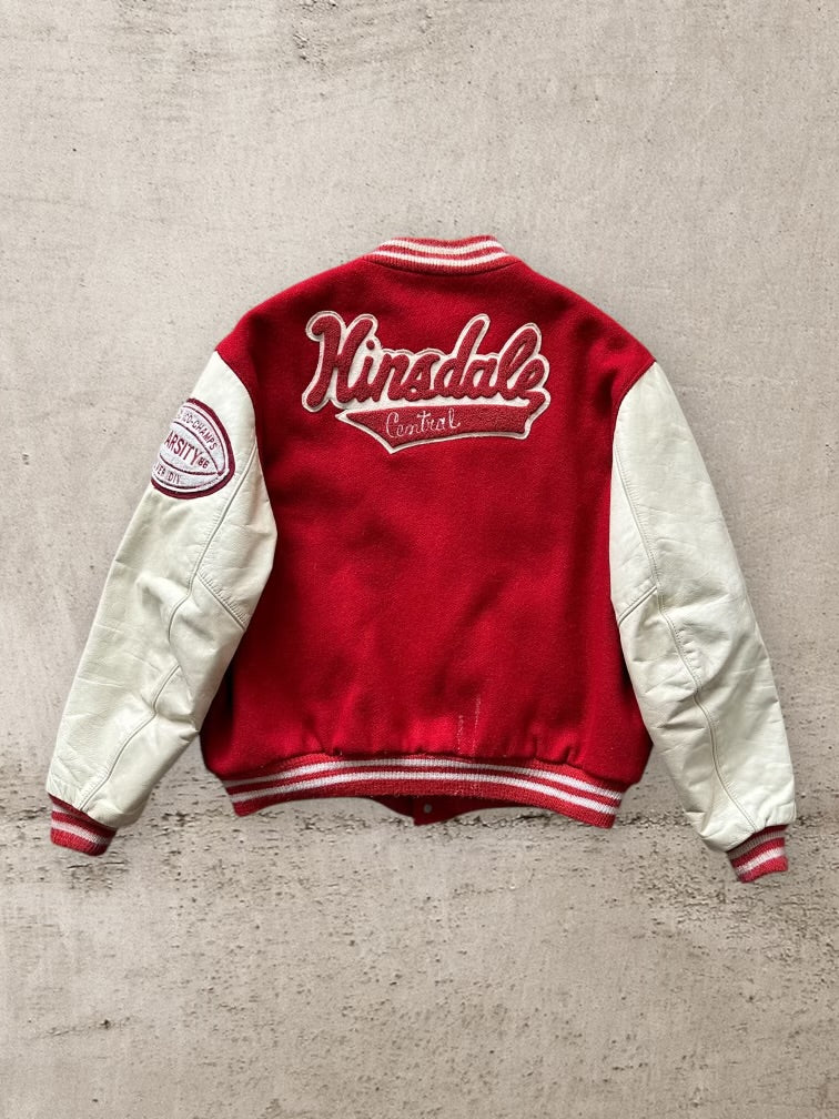 80s Hindale Central Varsity Jacket - XL