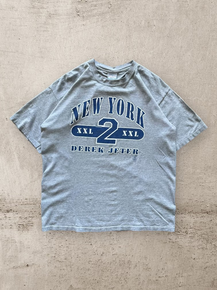 00s New York Derek Jeter Graphic T-Shirt - XL