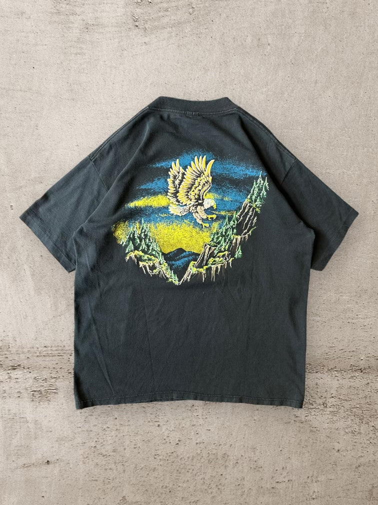 90s Eagle Double Sided Graphic T-Shirt - XL