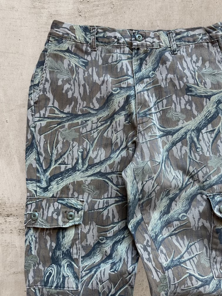 90s Real Tree Camouflage Cargo Pants - 35