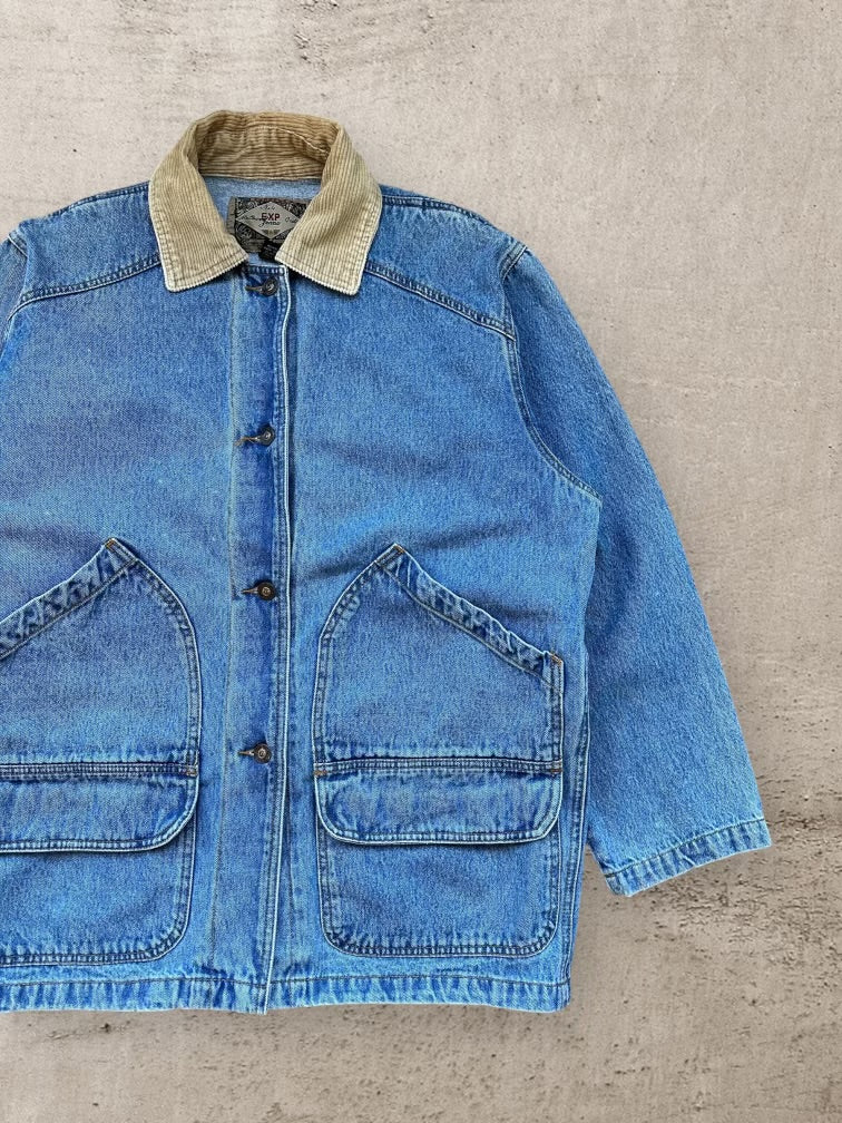 90s Express Denim Chore Jacket - Medium