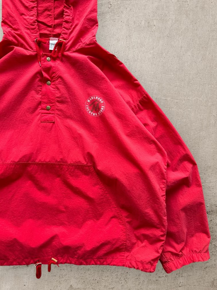 90s Marlboro Nylon Henley Jacket - XL