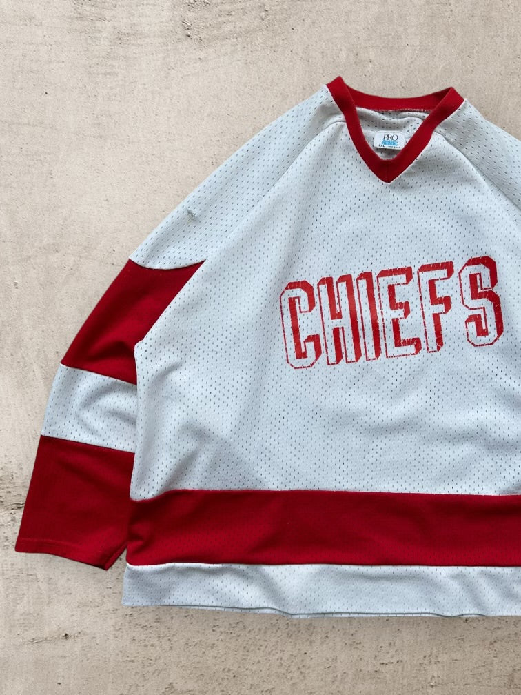 90s Pro Athletic Chiefs Hockey Jersey - XXL