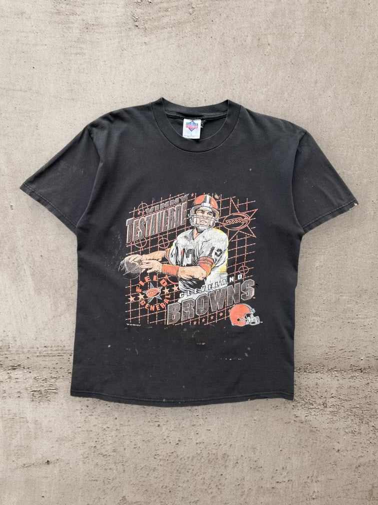 90s Cleveland Browns Vinny Testaverde Graphic T-Shirt - Large