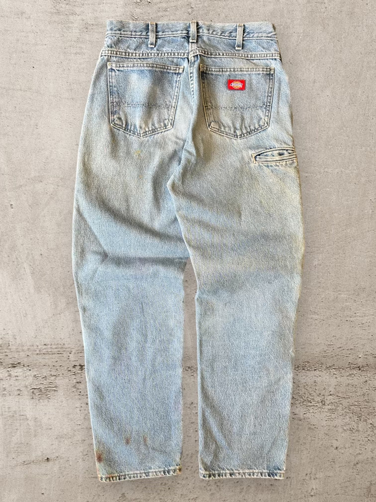 00s Dickies Double Knee Light Wash Denim Jeans - 30x31