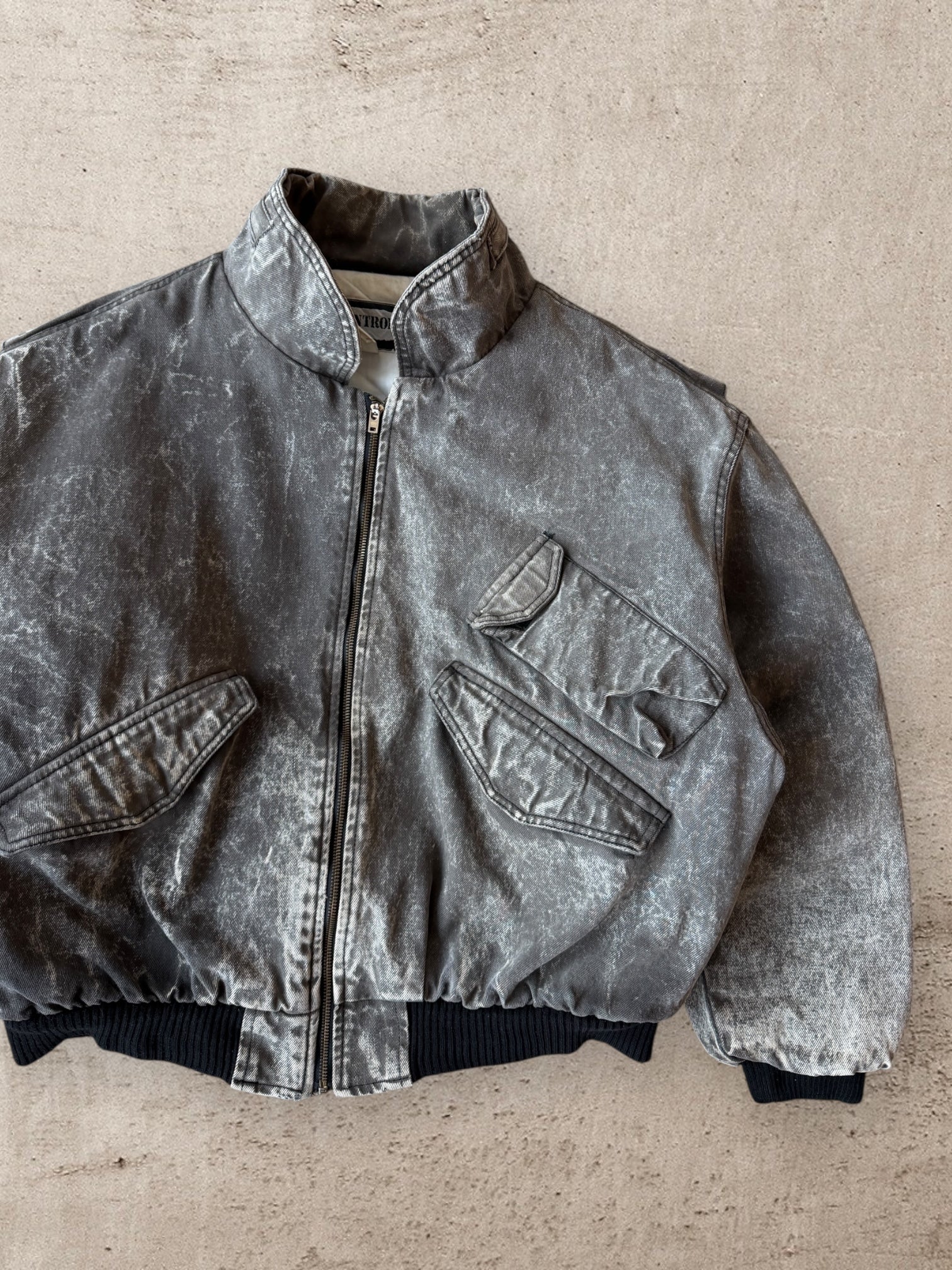 80s Dual Control Bomber Jacket - Large
