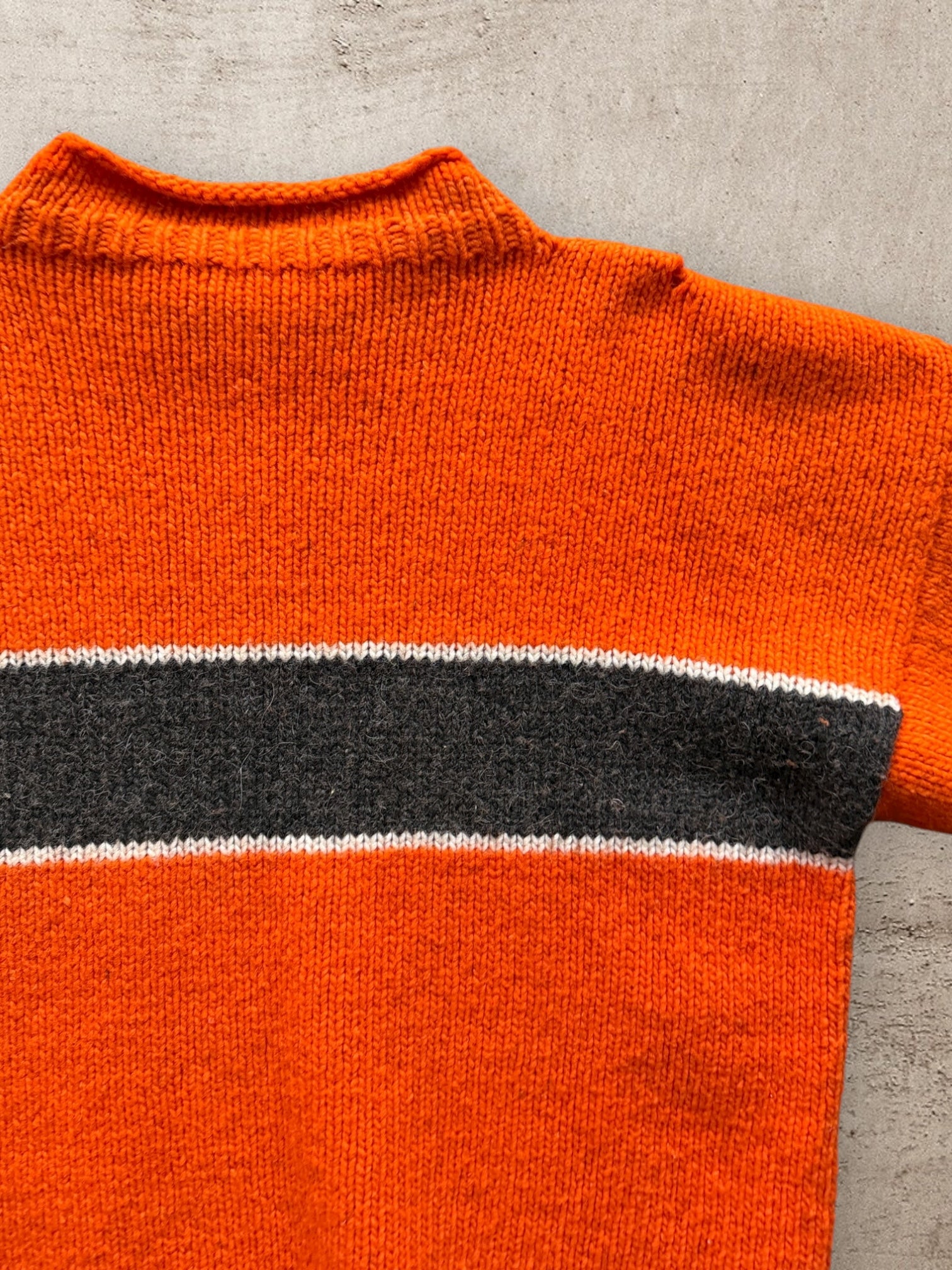 90s Wool Striped Knit Sweater - XL