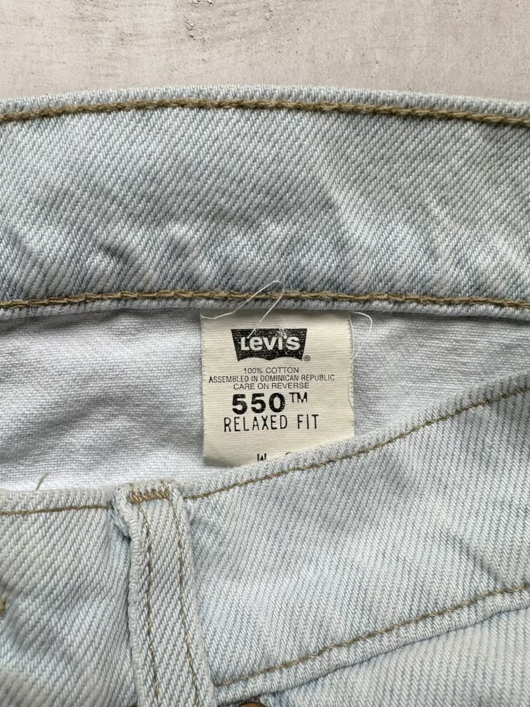 90s Levi’s 550 Orange Tab Denim Shorts - 30