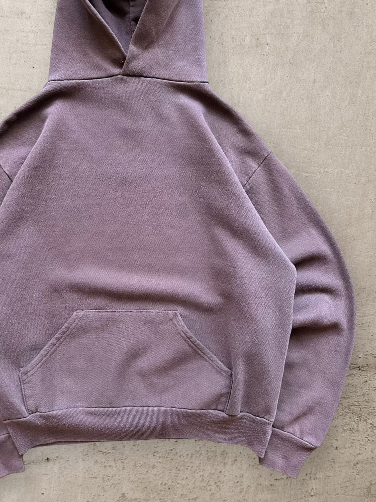 80s PCHT Brown Blank Hoodie - Medium