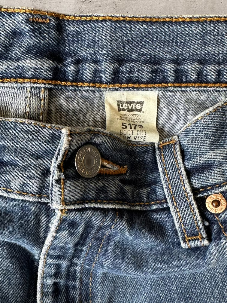 90s Levi’s 517 Medium Wash Denim Jeans - 30x32