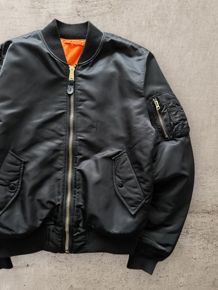 00s Alpha Industries Reversible Bomber Jacket - Medium