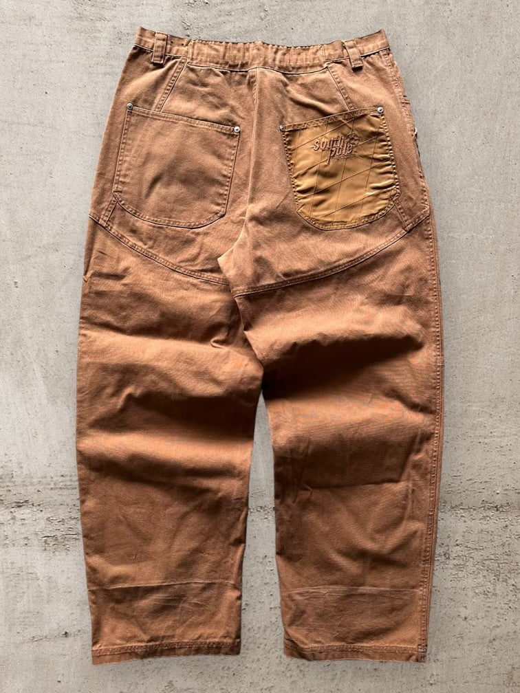 00s Southpole Brown Baggy Pants - 38x31