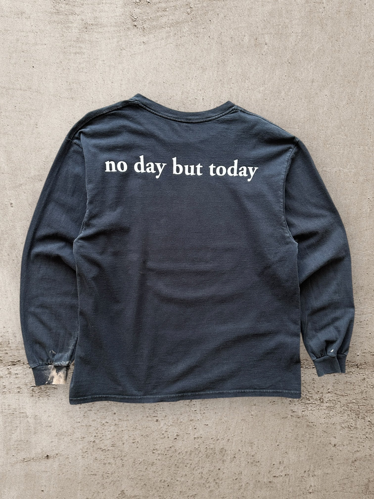 00s Rent No Day but Today L/S Distressed T-Shirt - Large