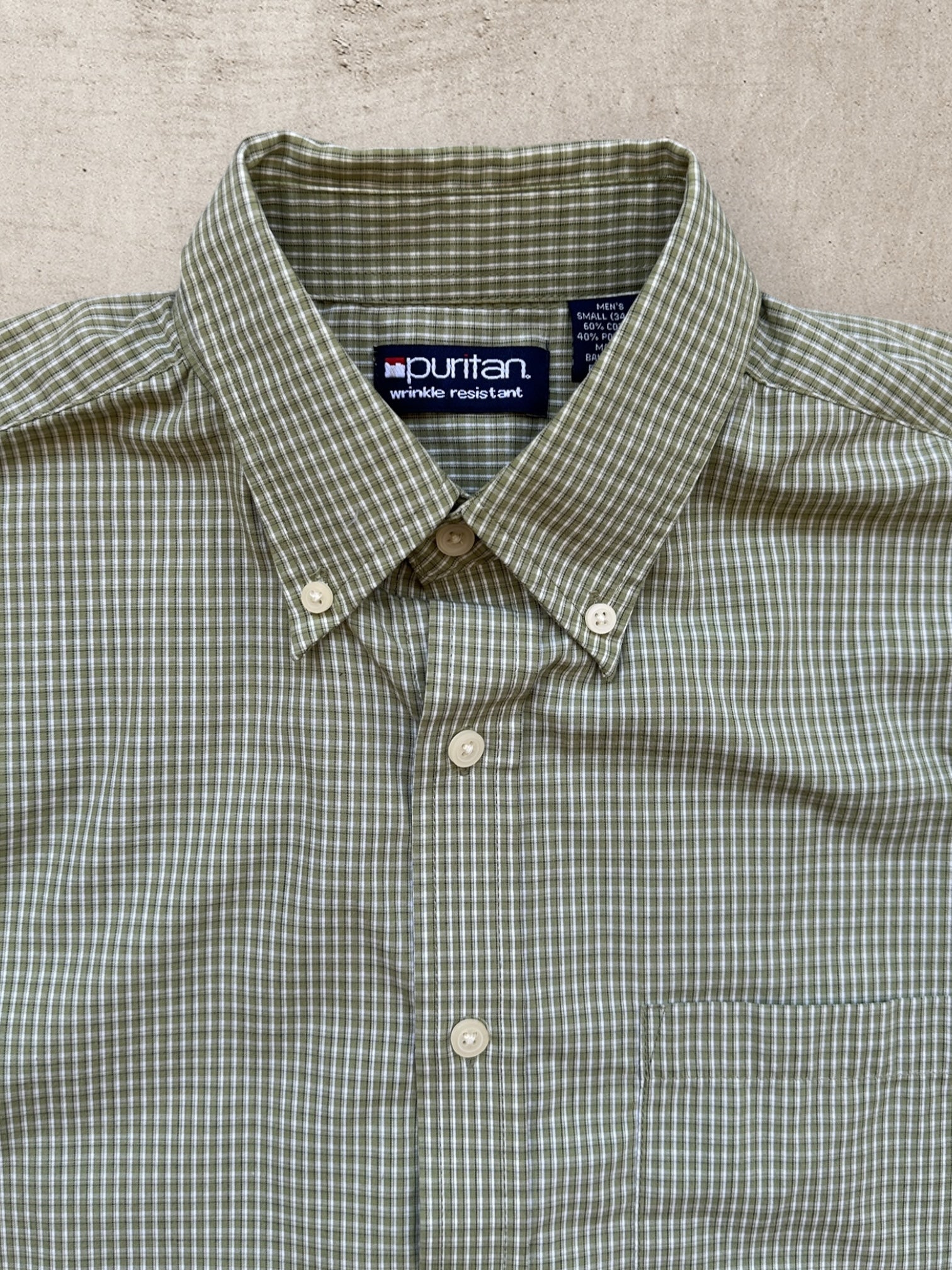 puritan dress shirts 00s Puritan Plaid Cropped Button Up Shirt