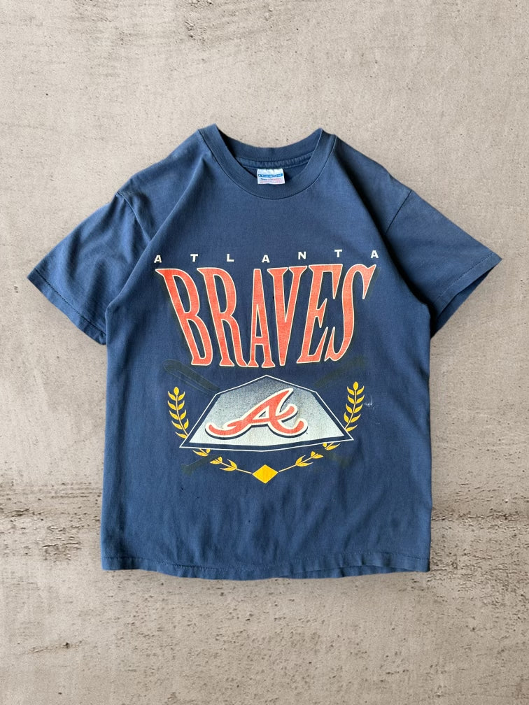 90s Atlanta Braves Logo T-Shirt - Medium