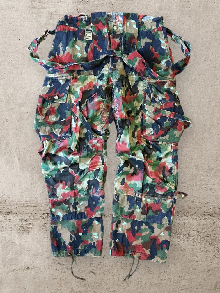 80s Swedish Army Camouflage Overalls - 32x28