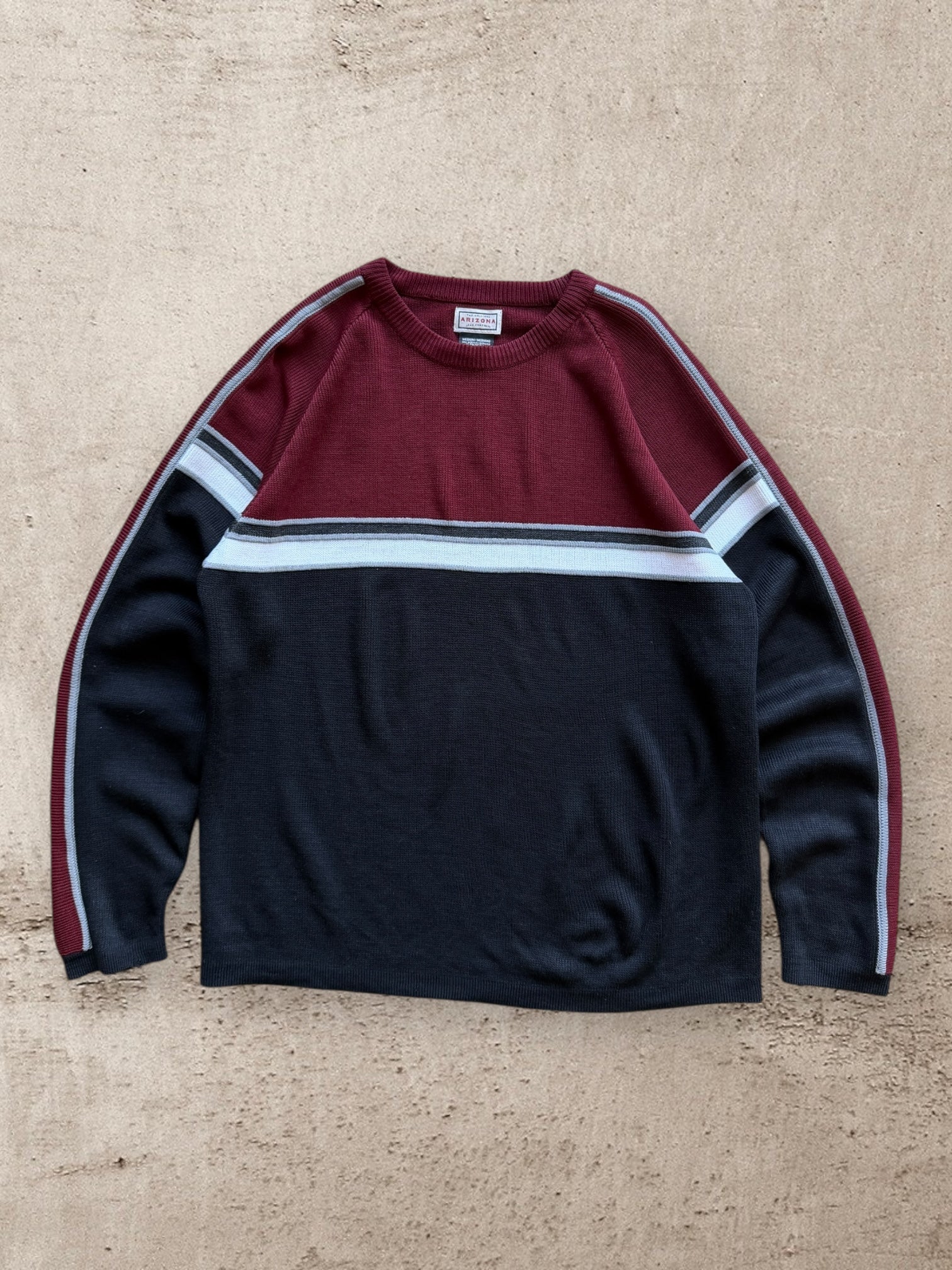 00s Arizona Striped Knit Sweater - Large