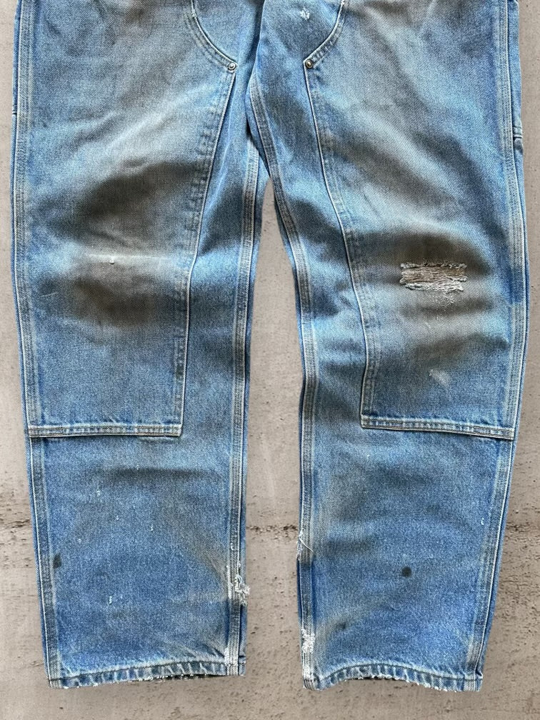 00s Carhartt Double Knee Distressed Work Pants - 34