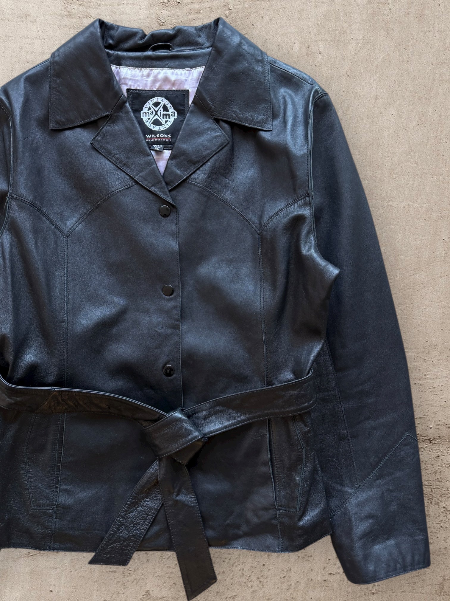 90s Wilson Maxima Leather Jacket - Large