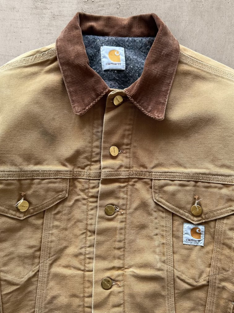 90s Carhartt Wool Lined Trucker Jacket - Medium