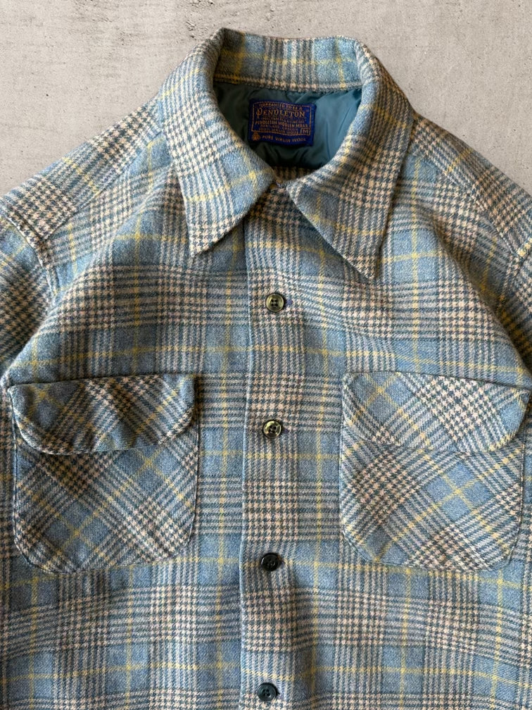 80s Wool Pendleton Plaid Flannel - Small