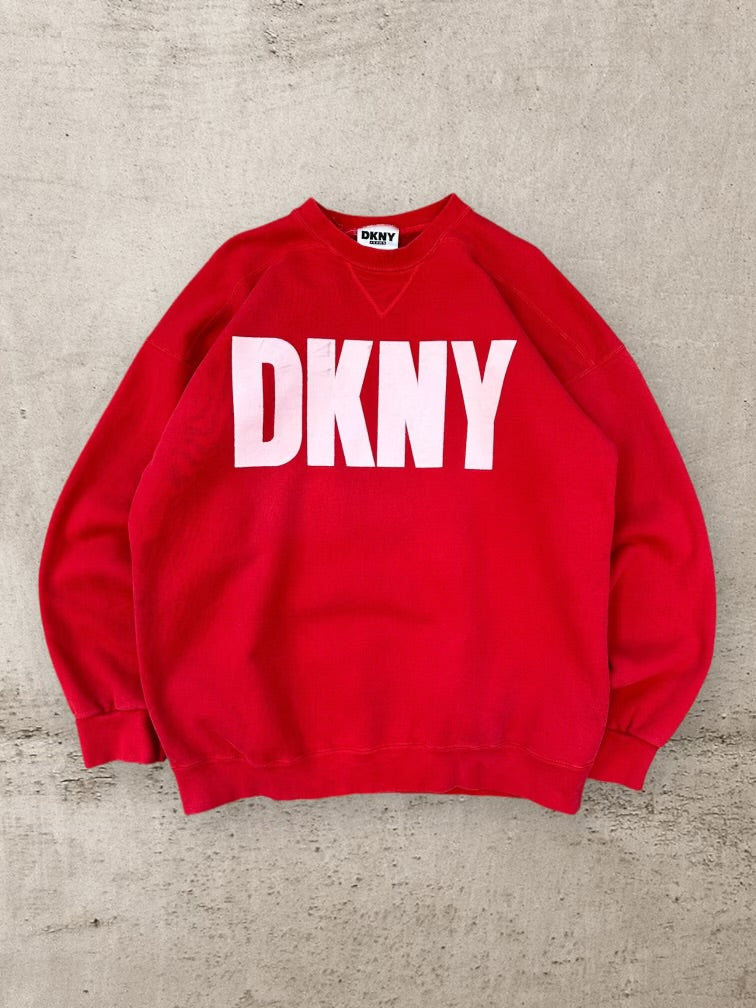 90年代 DKNY グラフィック クルーネック - XL