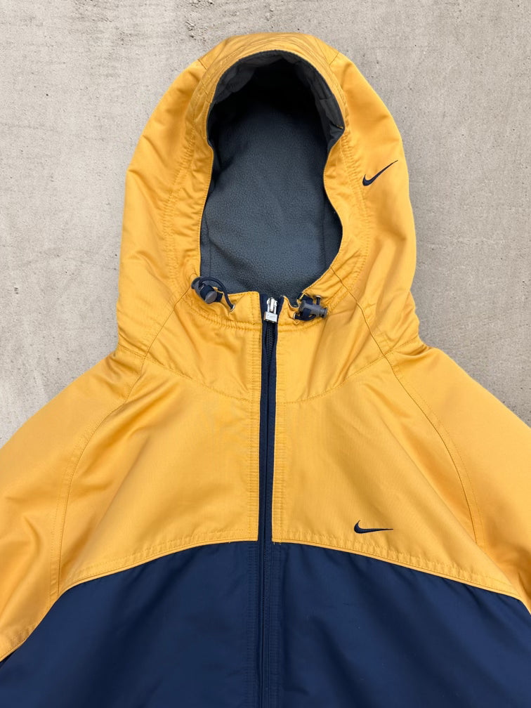 00s Nike Fleece Lined Color Block Full Zip Jacket - XL