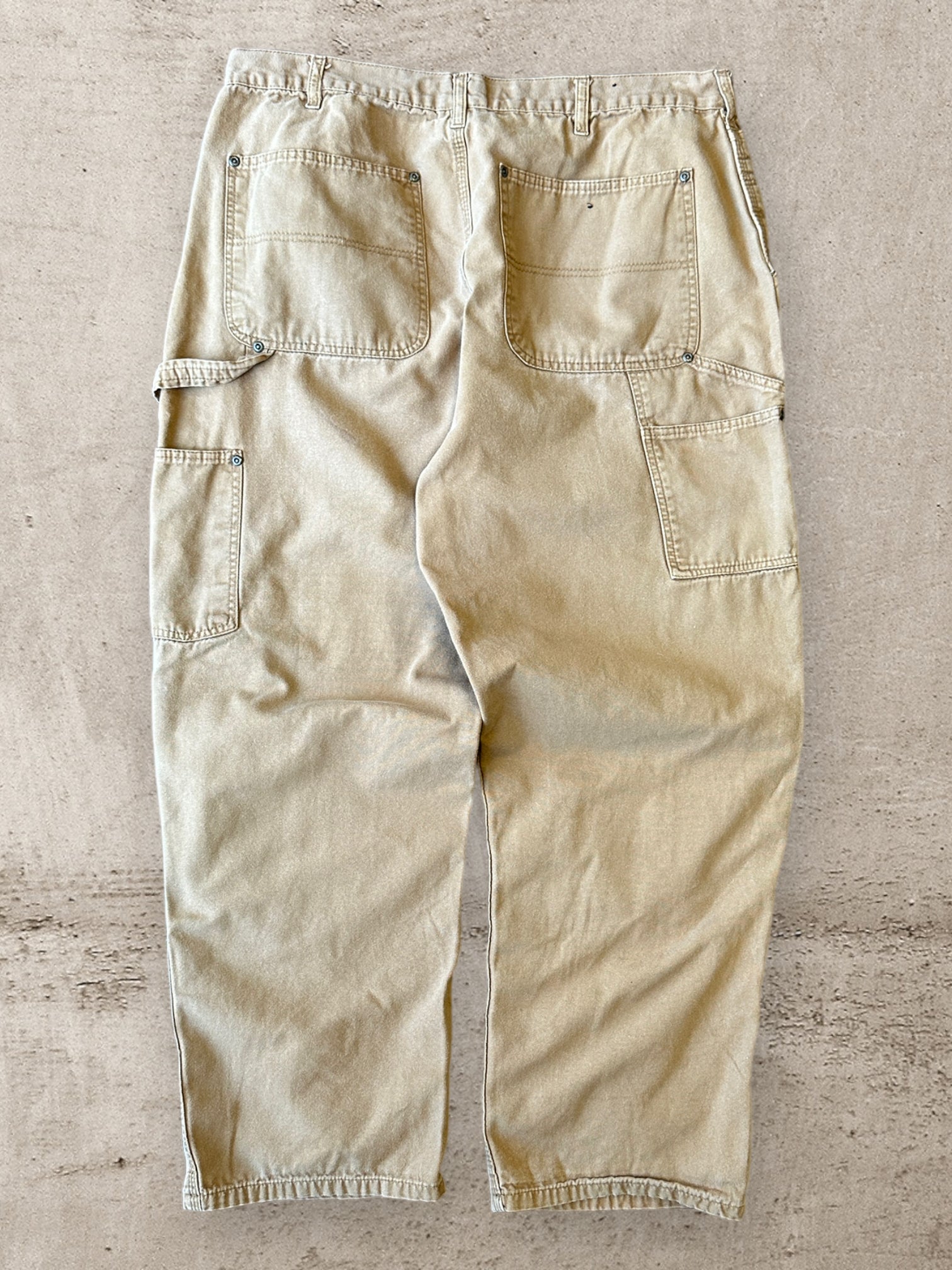 00s Khaki Double Knee Work Pants - 36x29