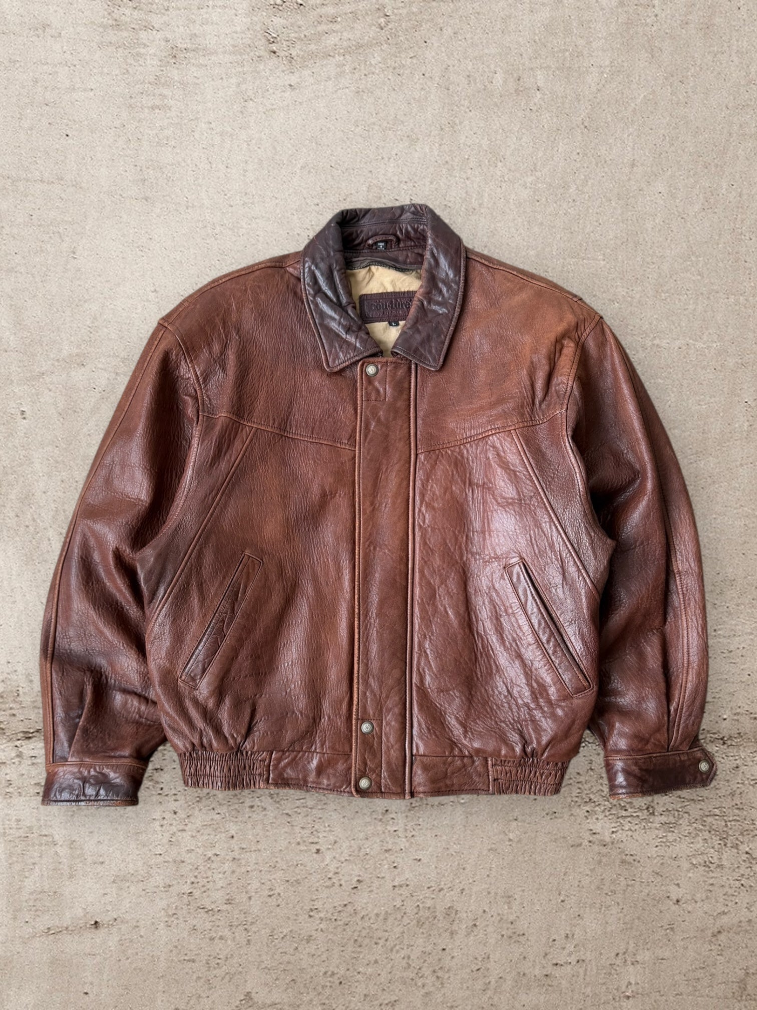 00s Couture Leather Jacket - Large