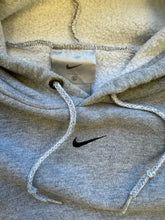 Load image into Gallery viewer, 00s Nike Center Swoosh Heather Grey Hoodie - XL
