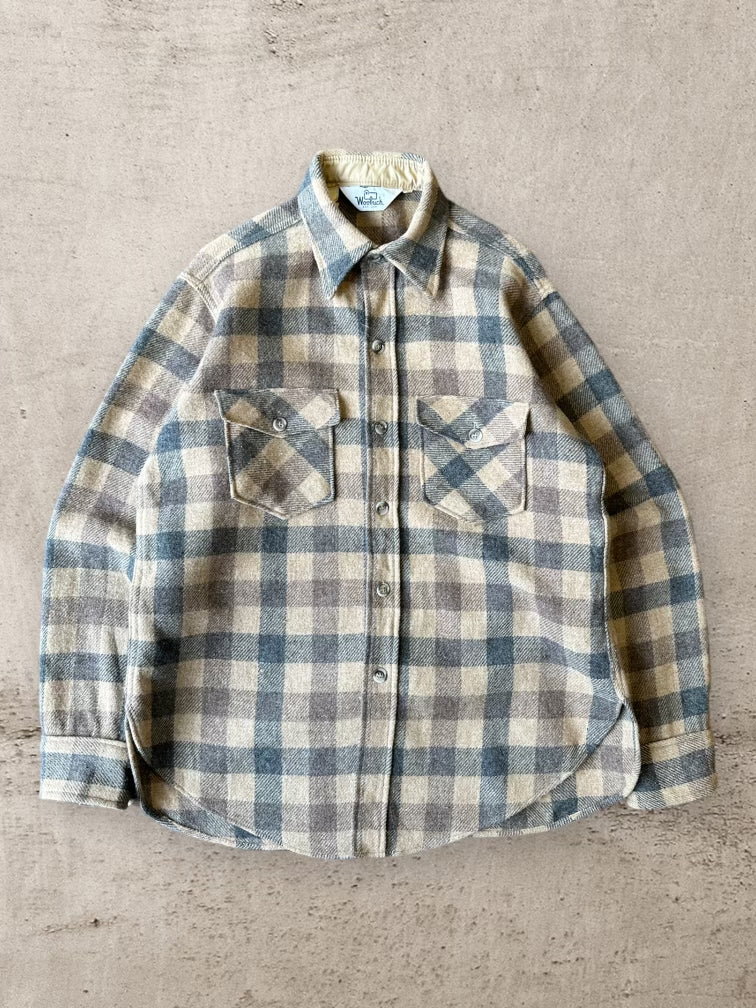 90s Woolrich Plaid Wool Flannel - Large