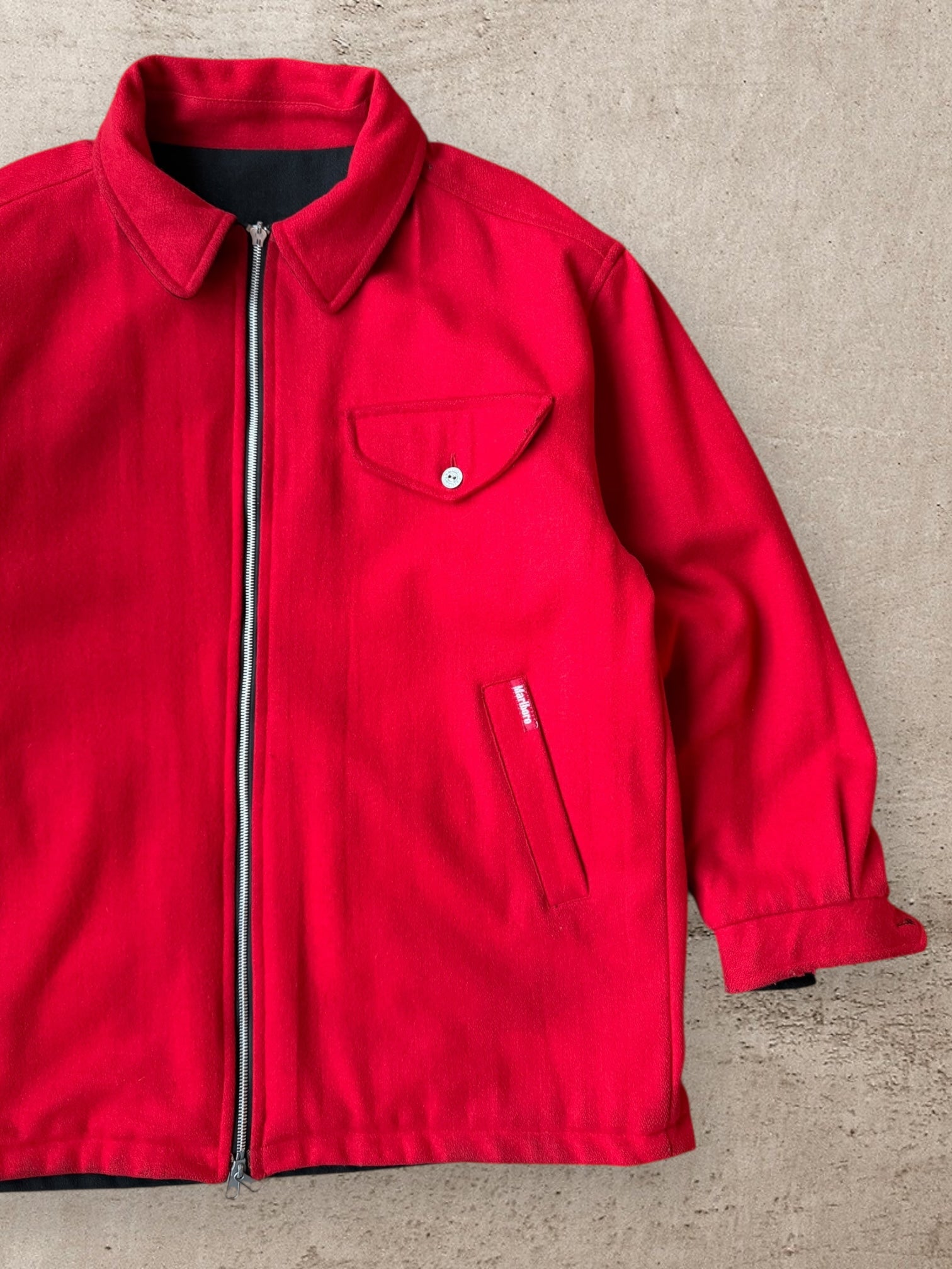 90s Marlboro Reversible Wool Jacket - XL