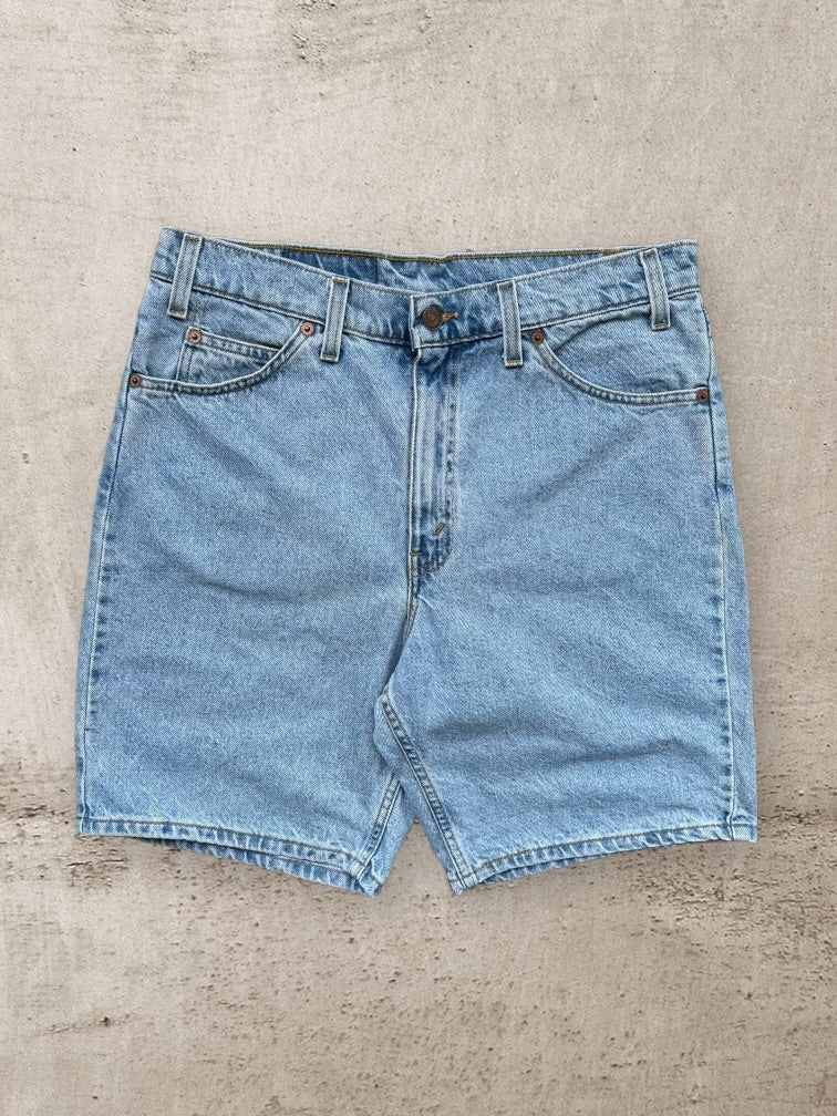 90s Levi’s 550 Orange Tab Denim Shorts - 33