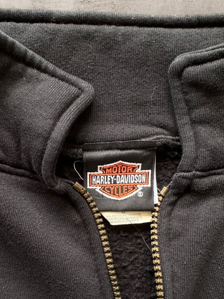 00s Harley Davidson 1/4 Zip Sweatshirt - XL