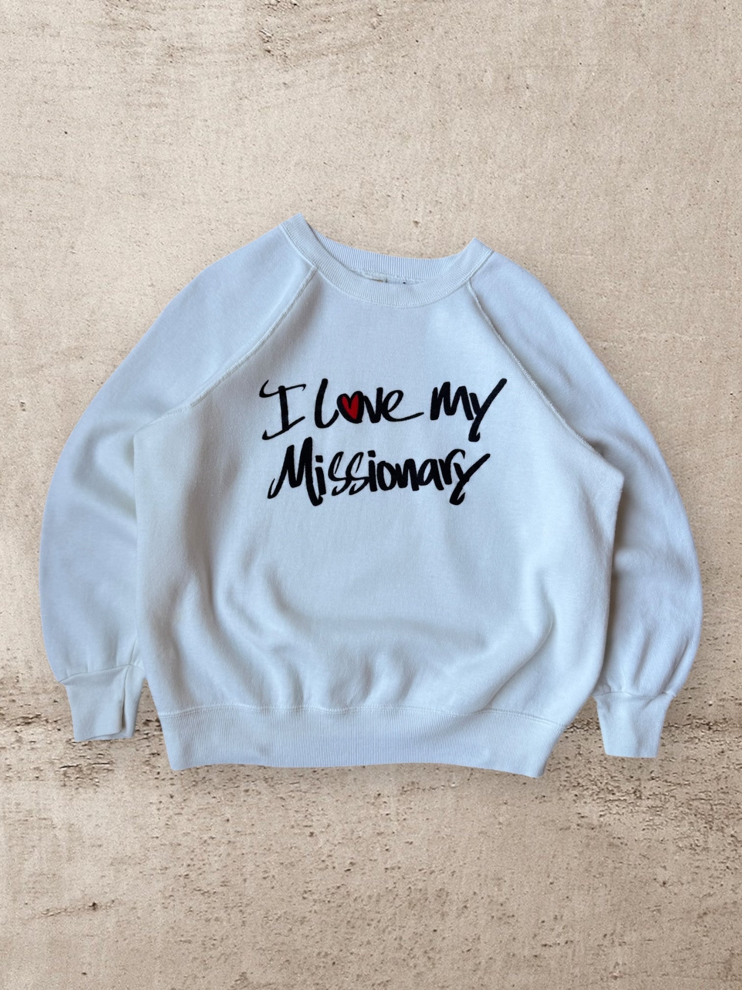 80s I Love My Missionary Crewneck - Medium