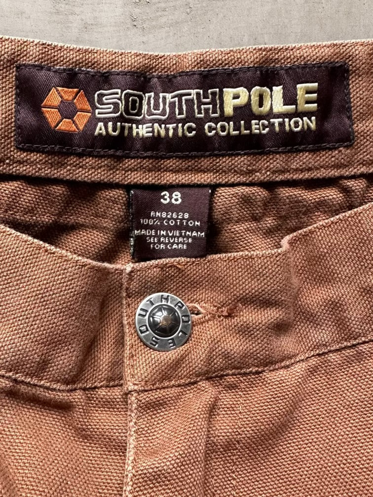 00s Southpole Brown Baggy Pants - 38x31