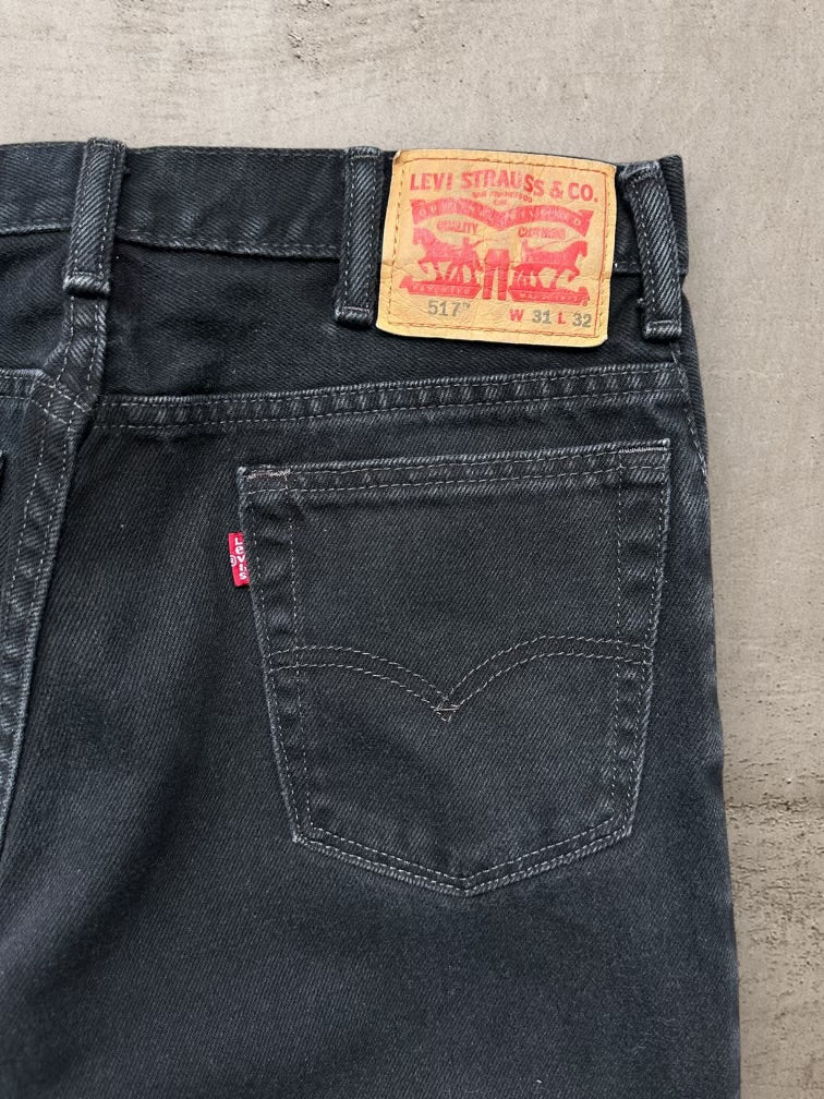 00s Levi’s 517 Black Denim Jeans - 31