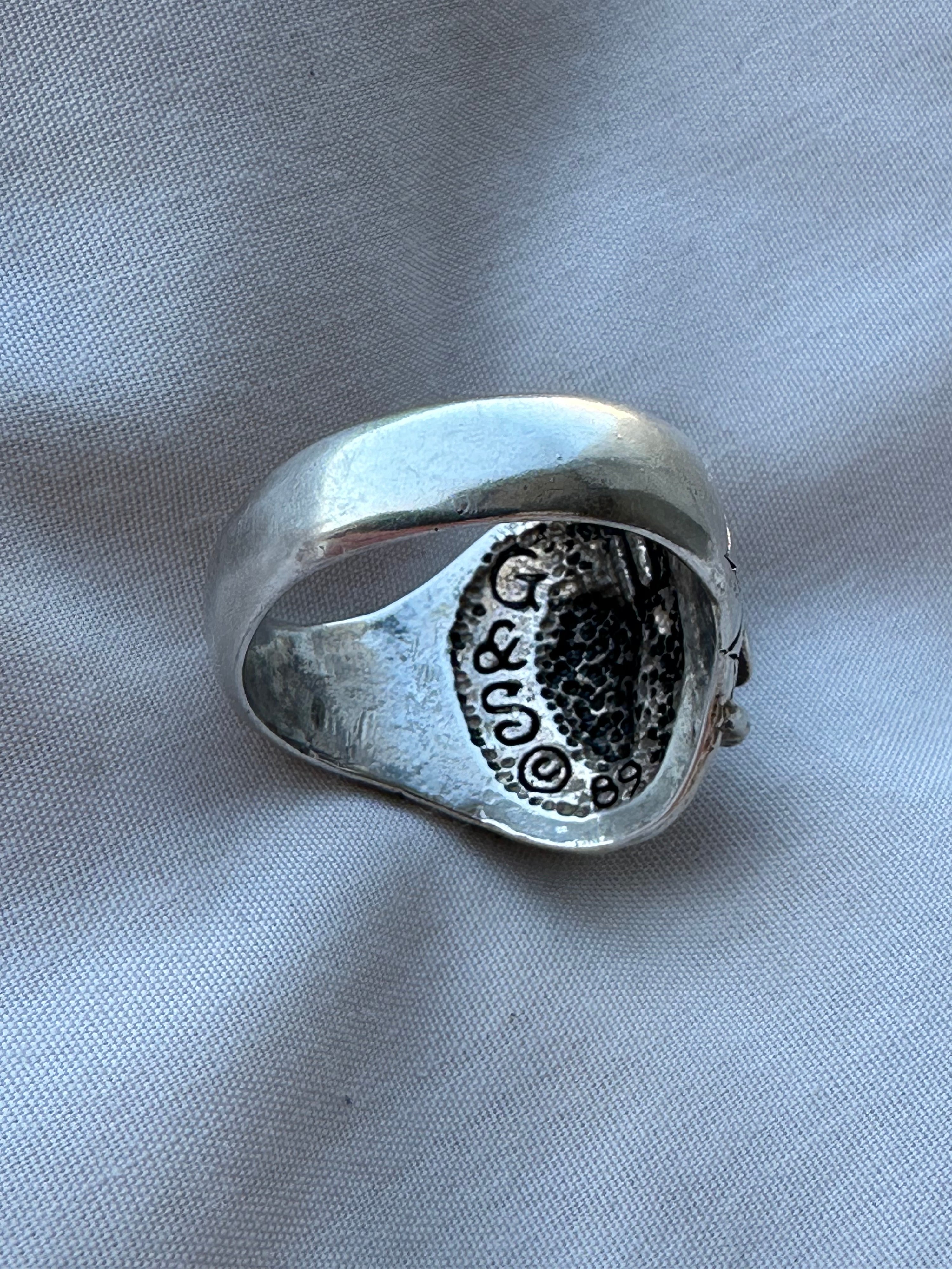 1989 G&S Spider Biker Ring Size 11