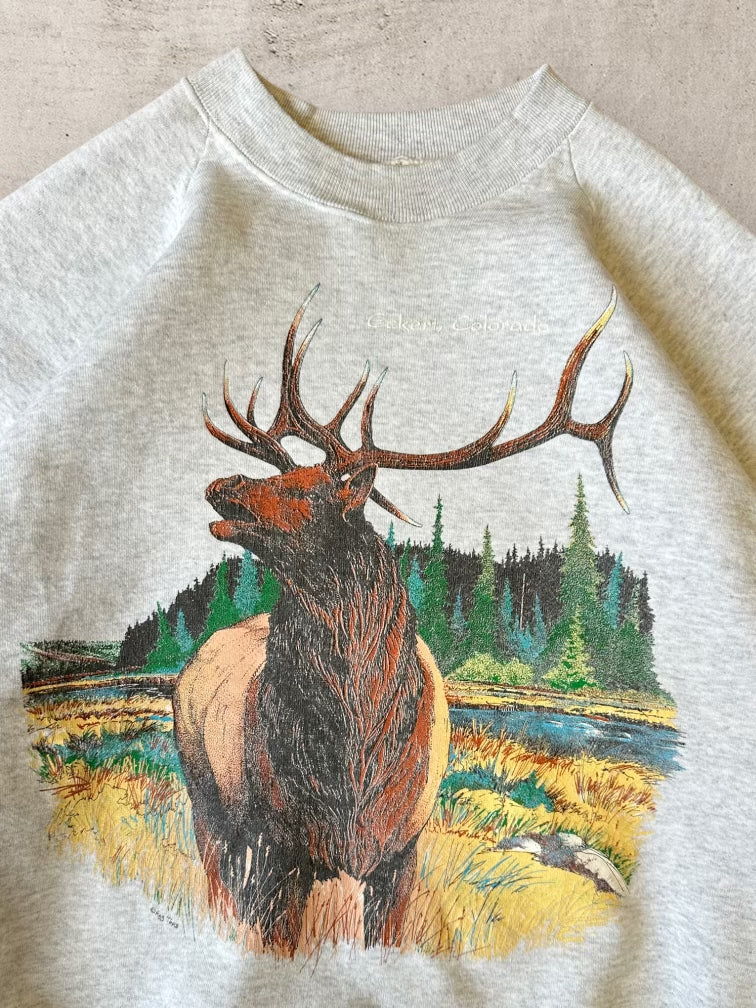 90s Elk Nature Crewneck - XL