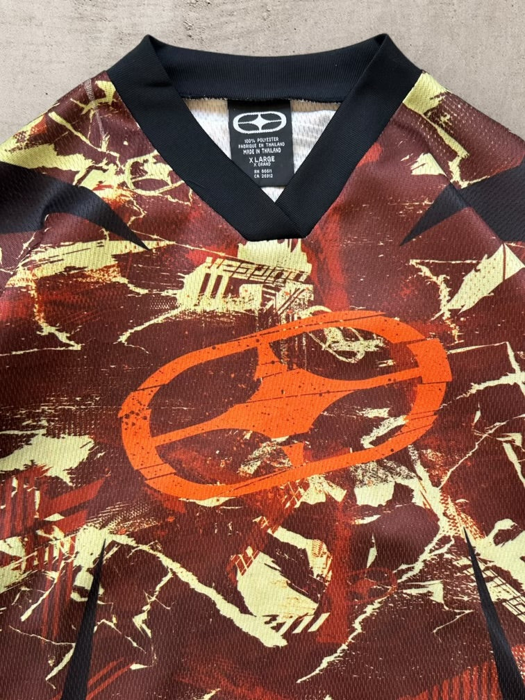 90s No Fear Camouflage Motocross Jersey - XL – The Juncture