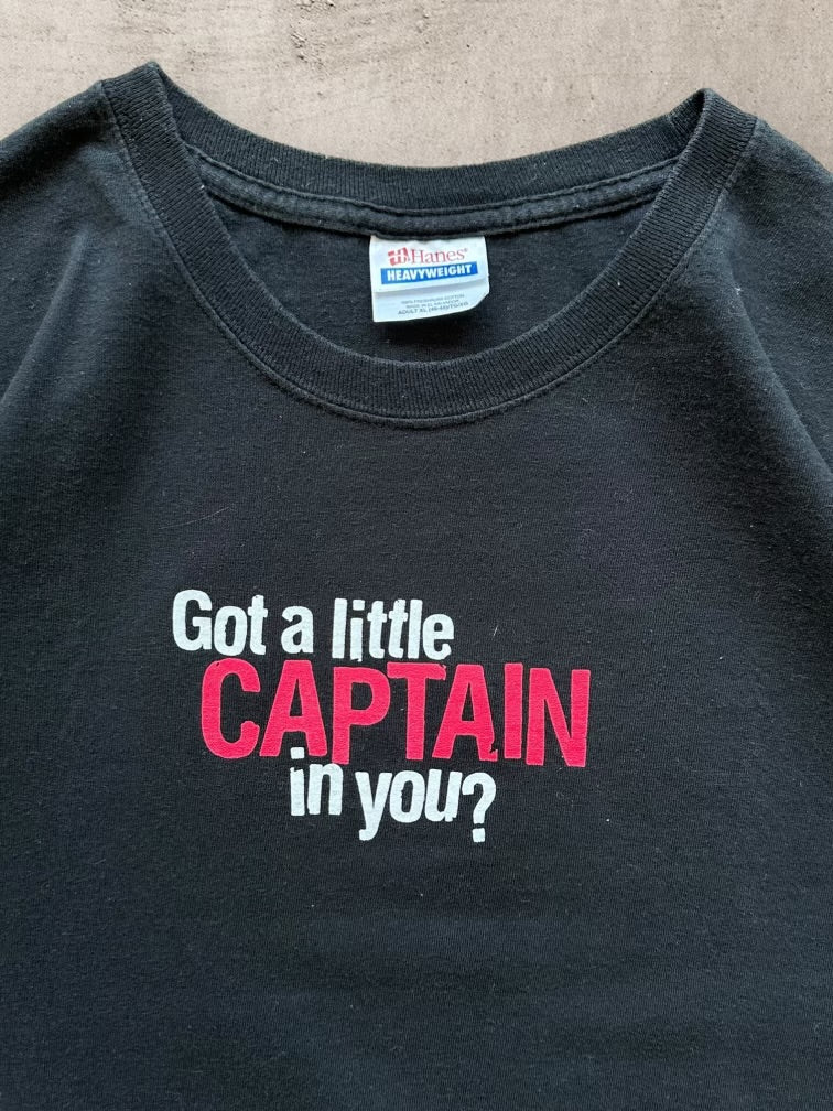 90s Captain Morgan Graphic T-Shirt - XL