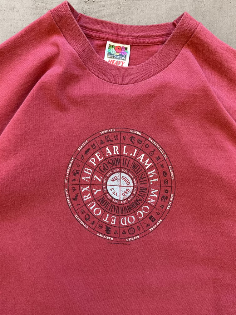 90s Pearl Jam Tour T-Shirt - Large