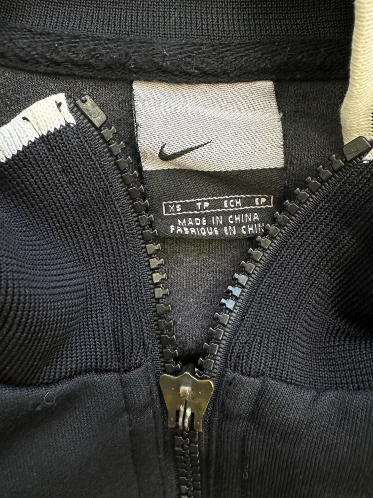 00s Nike Striped Full Zip Track Jacket - Small