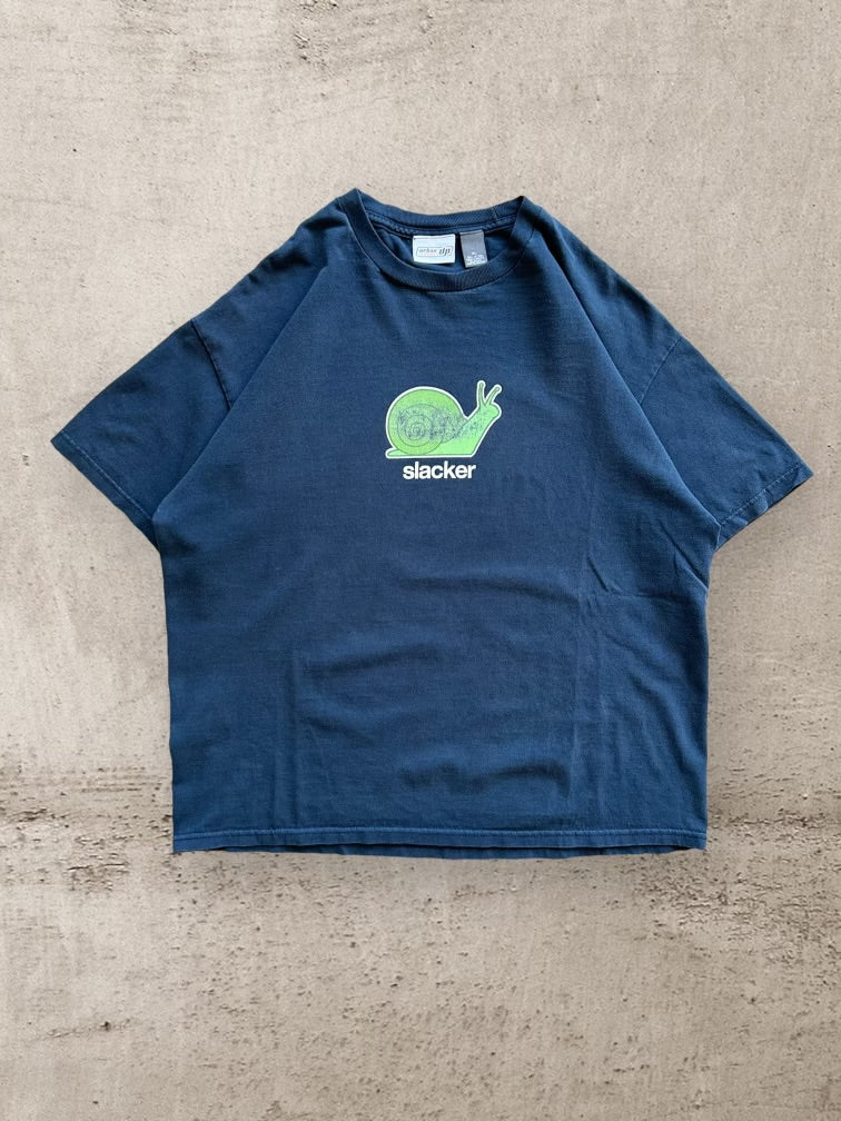 00s Slacker Graphic T-Shirt - Large