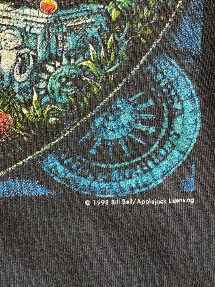 90s Bill Bell Astrology Cut Long Sleeve Graphic T-Shirt - Medium