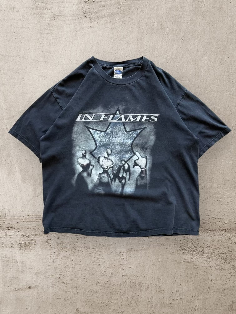 00s In Flames Band Graphic T-Shirt - XL