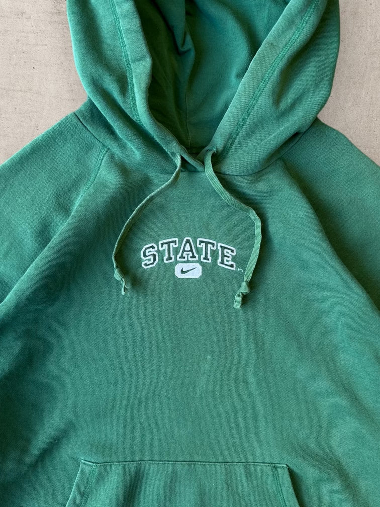 00s Nike Forest Green State Hoodie - Youth Large