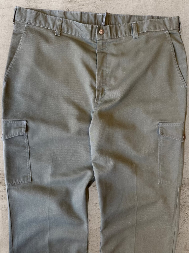90s Olive Green Cargo Pants - 40x30