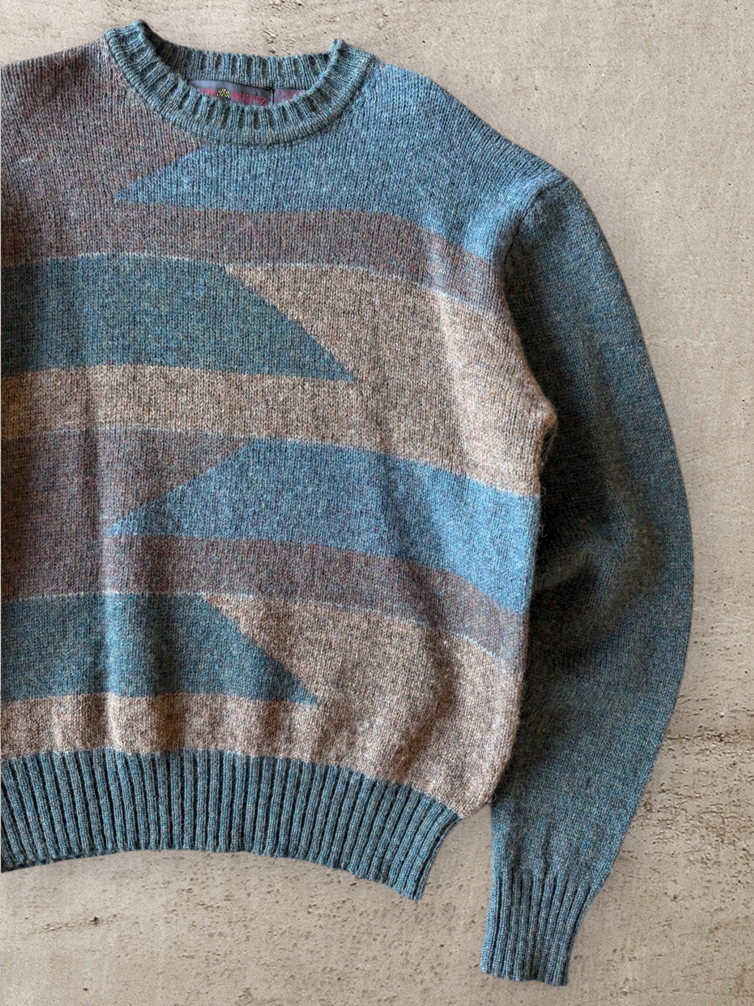 80s John Weitz Wool Sweater - Medium